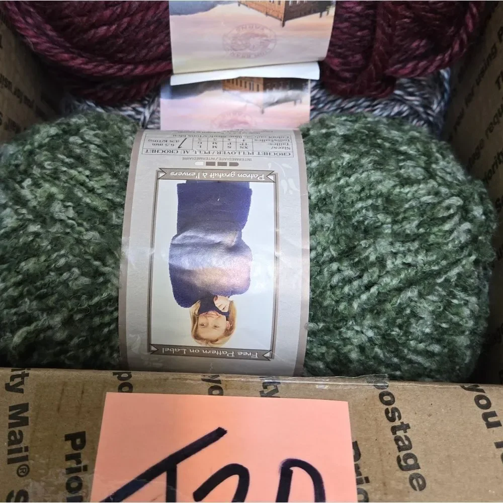 Lion Brand Yarns Hometown Yarn 3 Skeins- CHICAGO SALEM CREEK NORFOLK